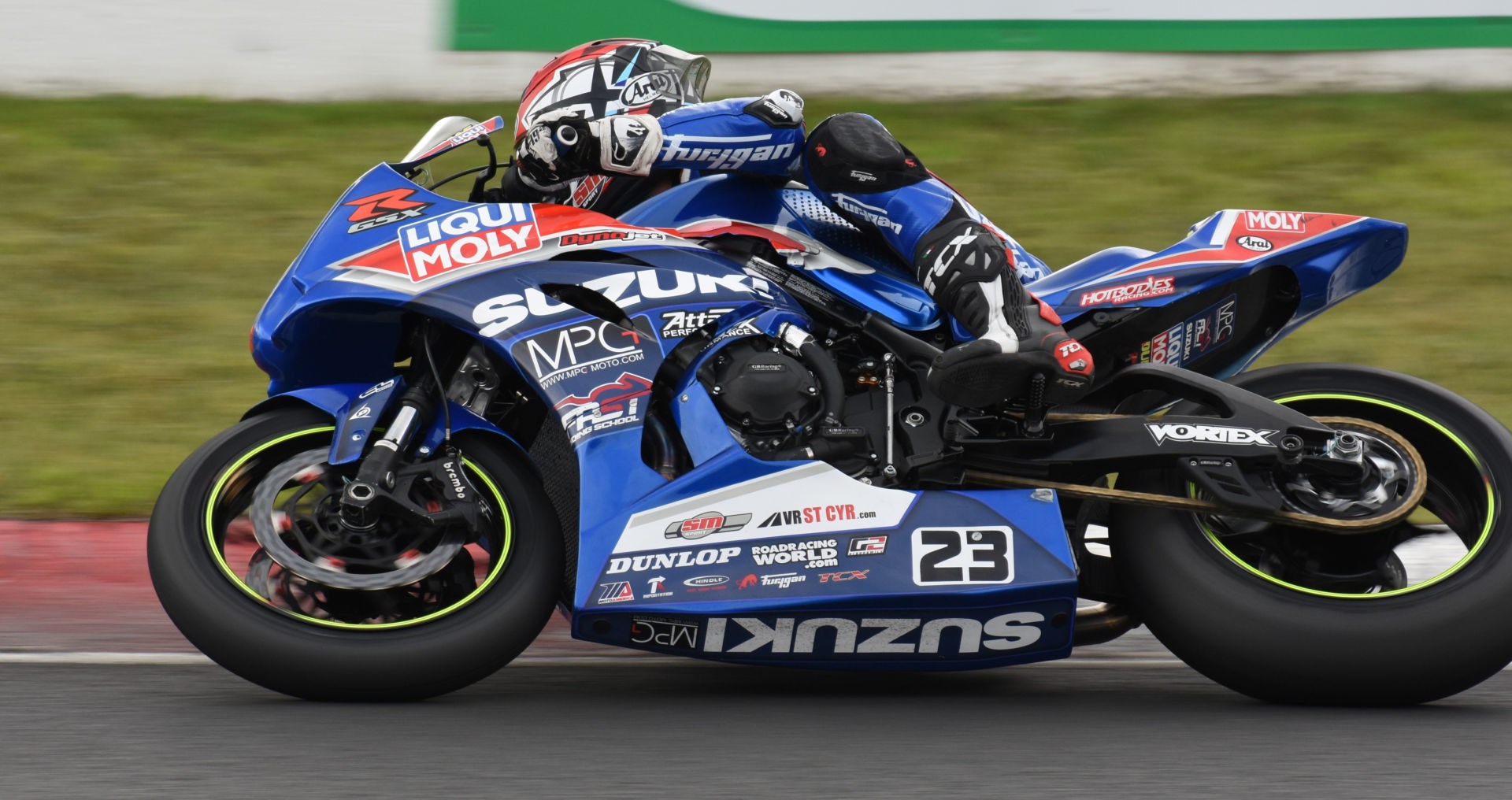 Rookie Alex Dumas (23) leads the 2021 Canadian Superbike Championship heading into the final round. Photo by Colin Fraser, courtesy CSBK