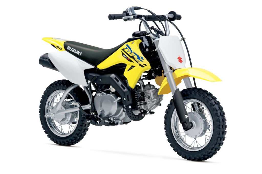 A 2022-model Suzuki DR-Z50. Photo courtesy Suzuki Motor USA, LLC.