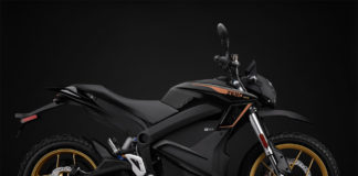 A 2022-model Zero DSR electric motorcycle. Photo courtesy Zero Motorcycles.
