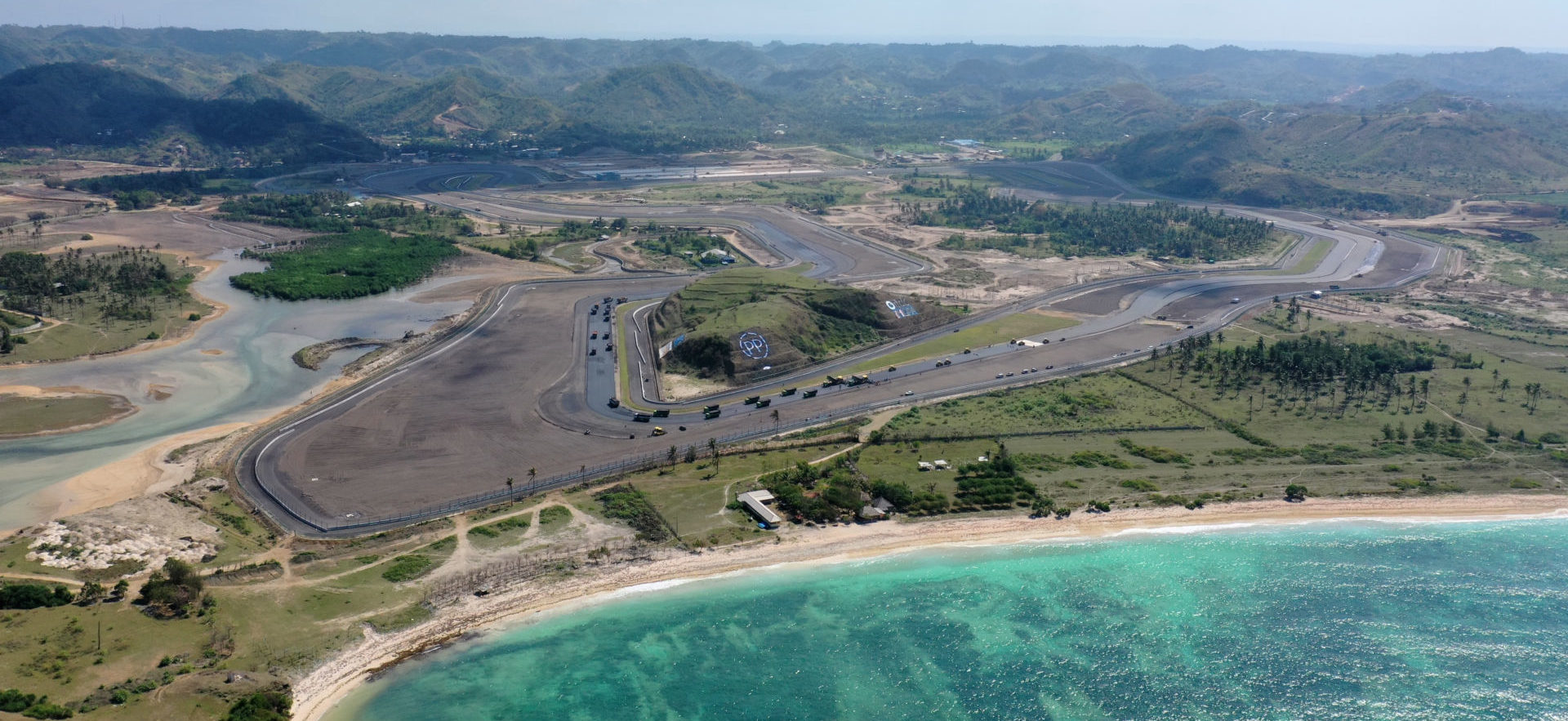 The Mandalika International Street Circuit under construction in Indonesia. Photo courtesy Dorna.