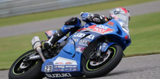Alex Dumas (23). Photo by Rob O'Brien, courtesy CSBK.
