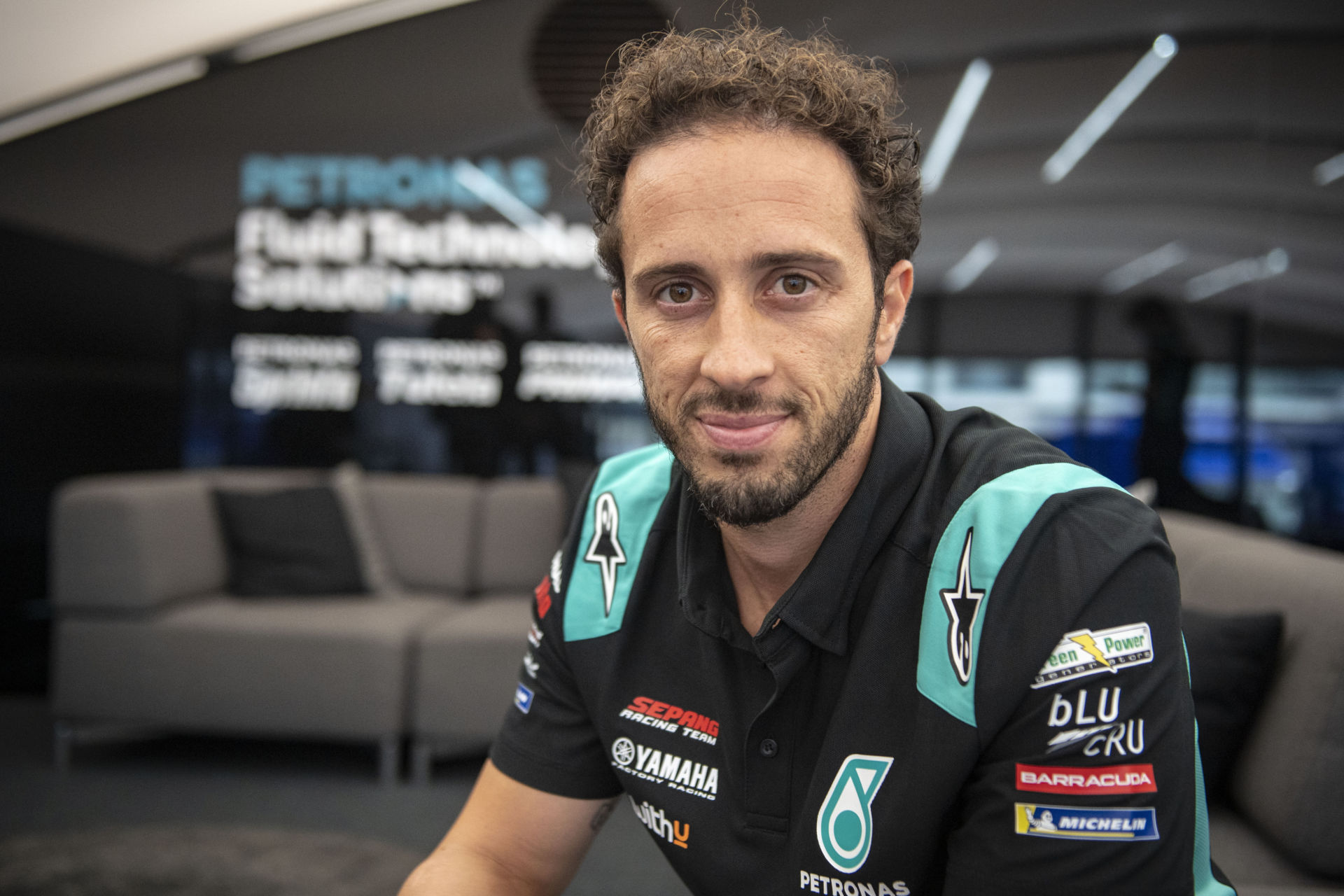 Andrea Dovizioso will ride a PETRONAS SRT Yamaha this weekend at Misano. Photo courtesy Yamaha.