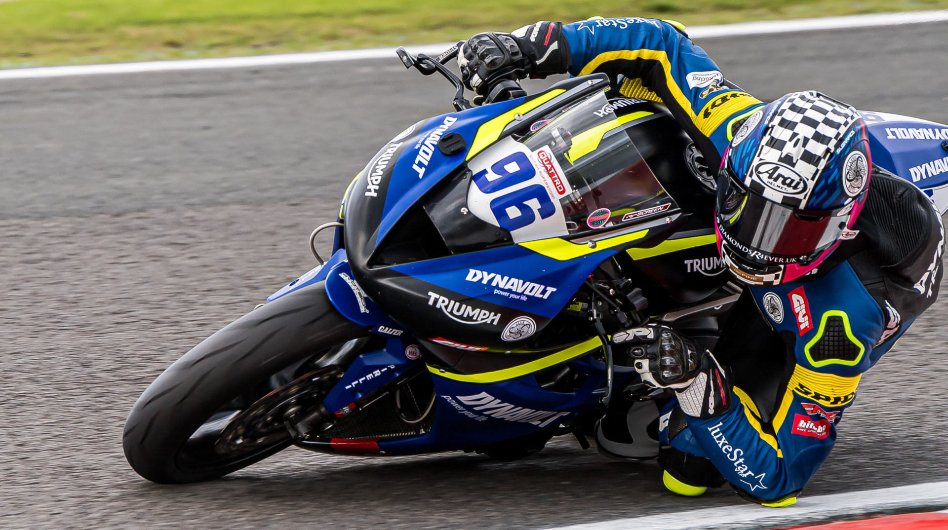 American Brandon Paasch (96) in action at Oulton Park. Photo by Barry Clay.