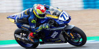 Dominique Aegerter (77). Photo courtesy Yamaha.