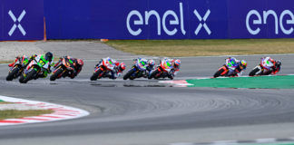Enel is continuing as the title sponsor of the FIM MotoE World Cup. Photo courtesy Dorna.