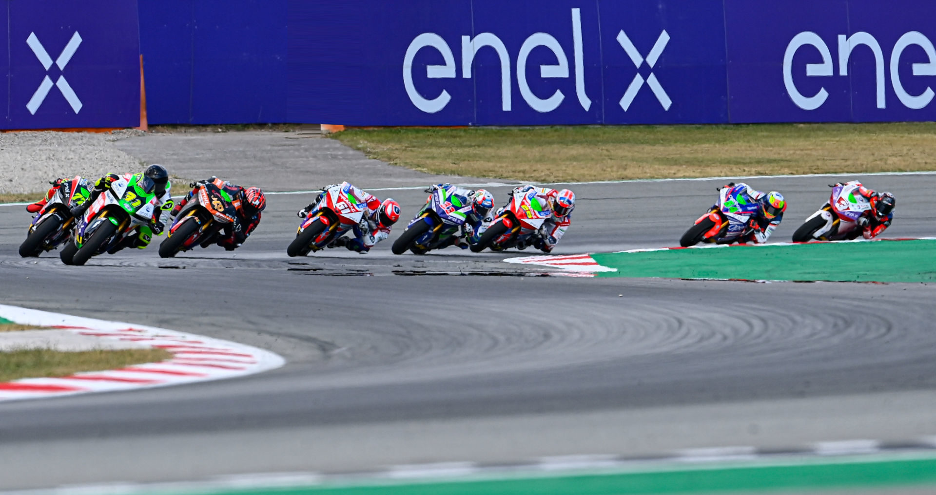 Enel is continuing as the title sponsor of the FIM MotoE World Cup. Photo courtesy Dorna.