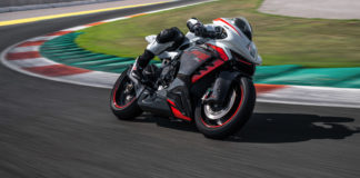 A 2022-model MV Agusta F3 RR at speed. Photo courtesy MV Agusta.