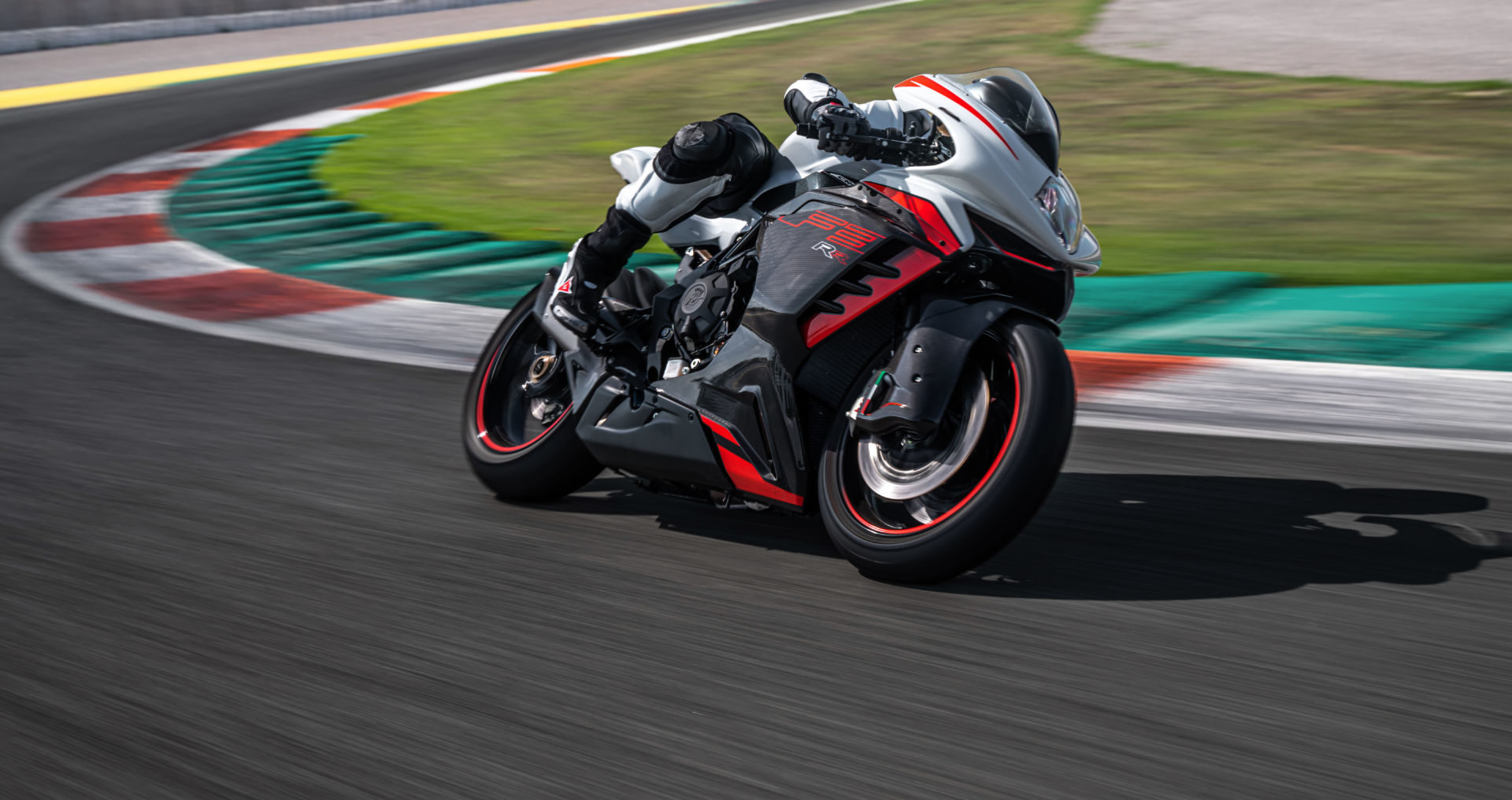 A 2022-model MV Agusta F3 RR at speed. Photo courtesy MV Agusta.