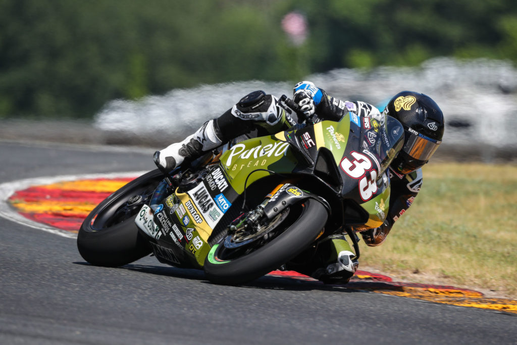 Kyle Wyman (33). Photo courtesy Ducati North America.