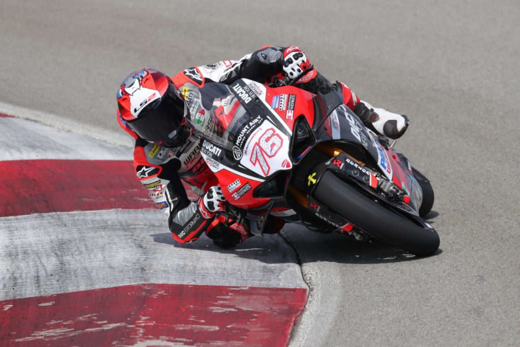 Loris Baz (76). Photo courtesy Ducati North America.