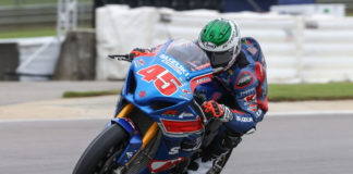M4 ECSTAR Suzuki's Cameron Petersen (45). Photo by Brian J. Nelson.