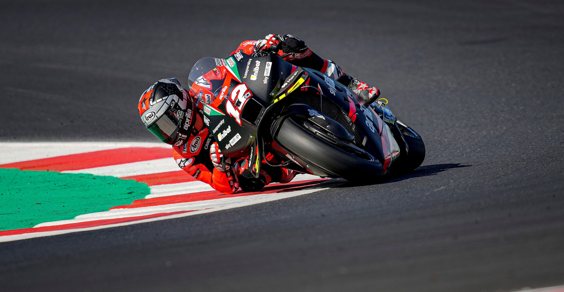 Maverick Vinales (12). Photo courtesy Aprilia.