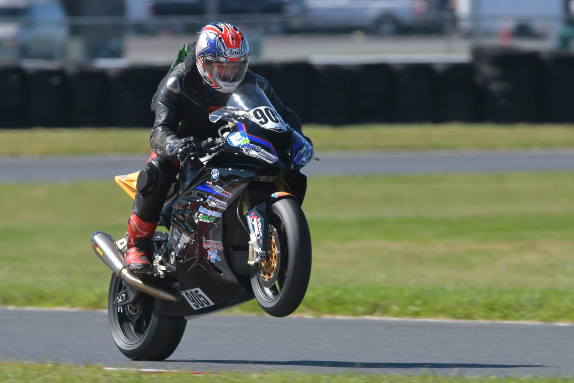 Roman Diankin (905) won the Motogladiator Supersport 1000 Expert race at NJMP. Photo by Ray Bradlau/The SB Image, courtesy Motogladiator.