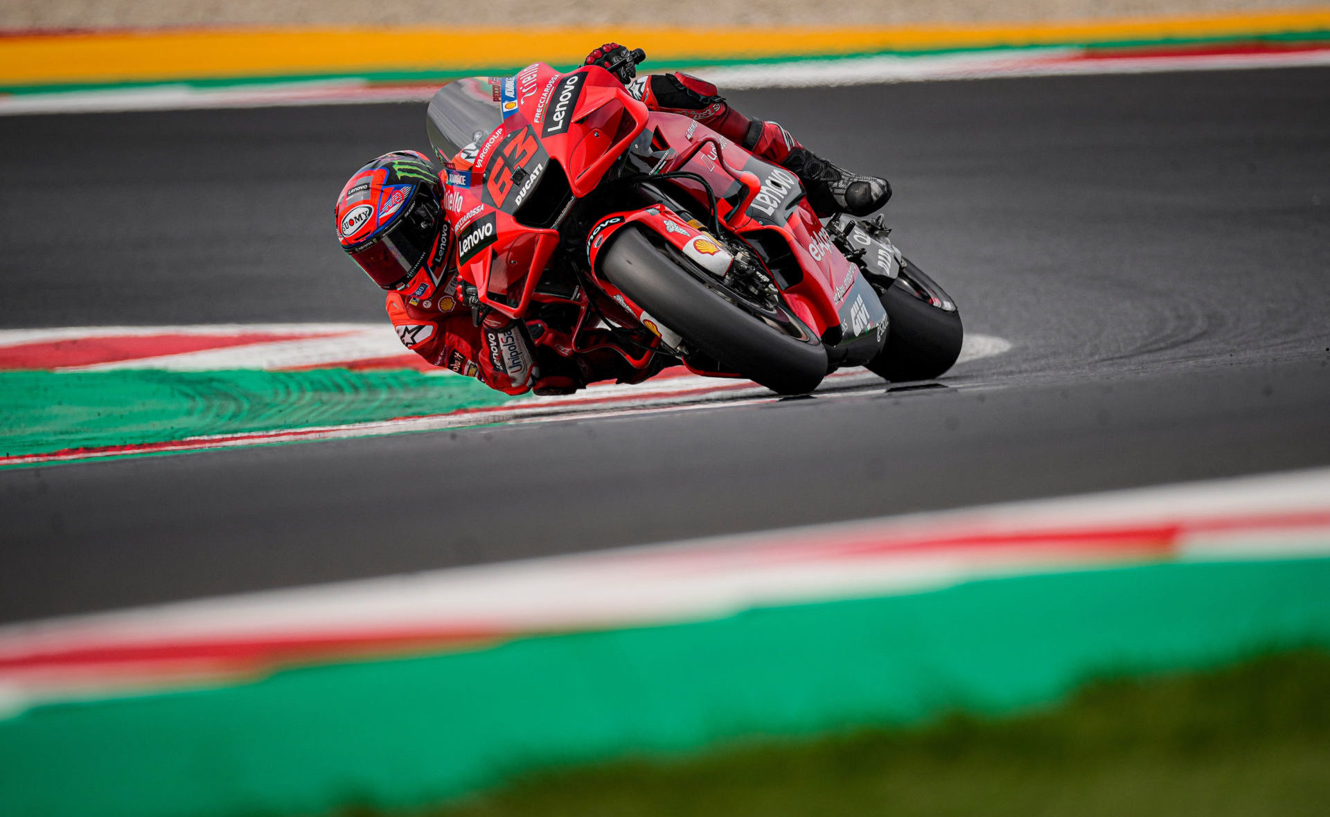 The lap time Francesco Bagnaia (63) turned on Day One ended up being fastest overall during the two day MotoGP test at Misano. Photo courtesy Ducati.