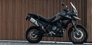 A 2022 Triumph Tiger 900 Bond Edition. Photo courtesy Triumph.