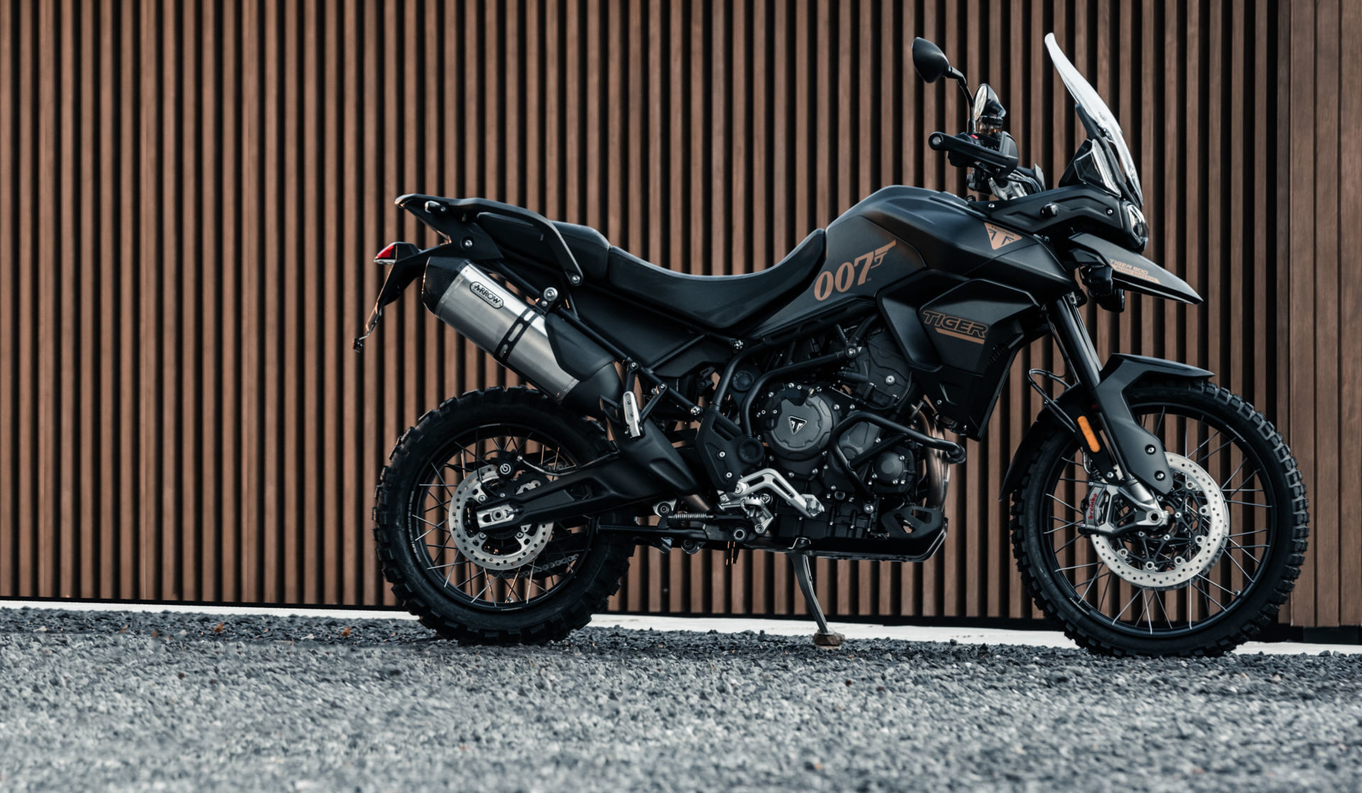 A 2022 Triumph Tiger 900 Bond Edition. Photo courtesy Triumph.