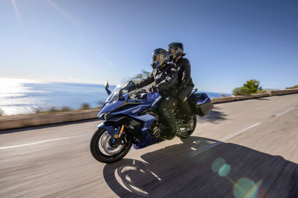 The 2022 Suzuki GSX-S1000GT has new seats for rider and passenger. Photo courtesy Suzuki Motor USA, LLC.