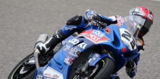 Alex Dumas (23). Photo by Rob O'Brien, courtesy CSBK.