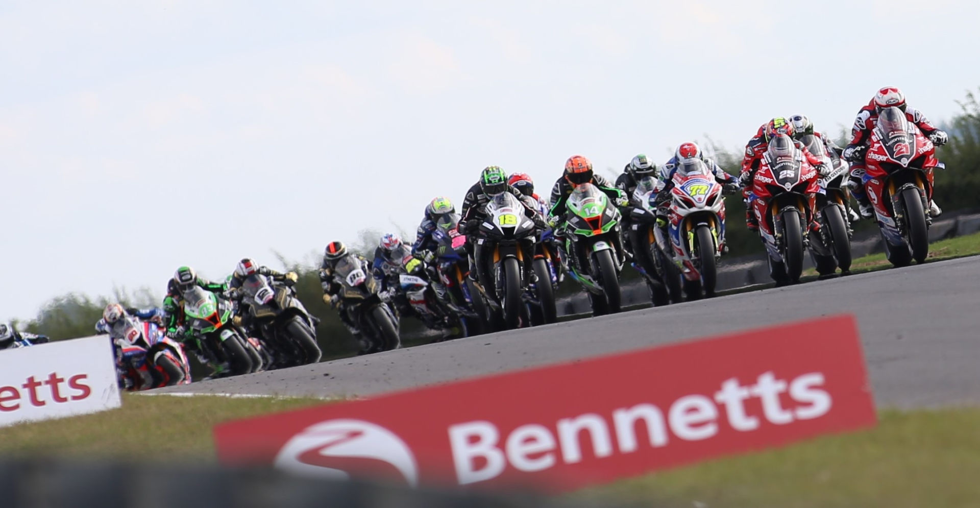 The British Superbike Championship is racing at Snetterton this coming weekend, Sept. 3-5. Photo courtesy MSVR.