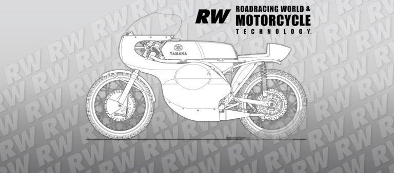 Historic Racebike Illustrations: 1964 Yamaha RD56, In The October Issue