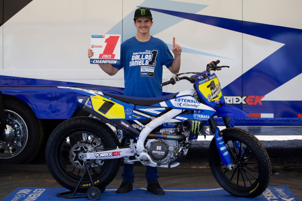 2021 AFT Singles Champion Dallas Daniels. Photo courtesy Yamaha.