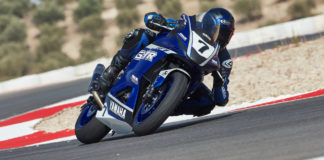A race-prepared Yamaha YZF-R7 at speed. Photo courtesy Yamaha Motor Europe