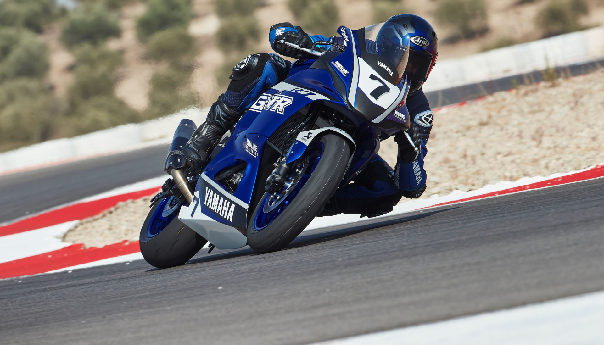 A race-prepared Yamaha YZF-R7 at speed. Photo courtesy Yamaha Motor Europe