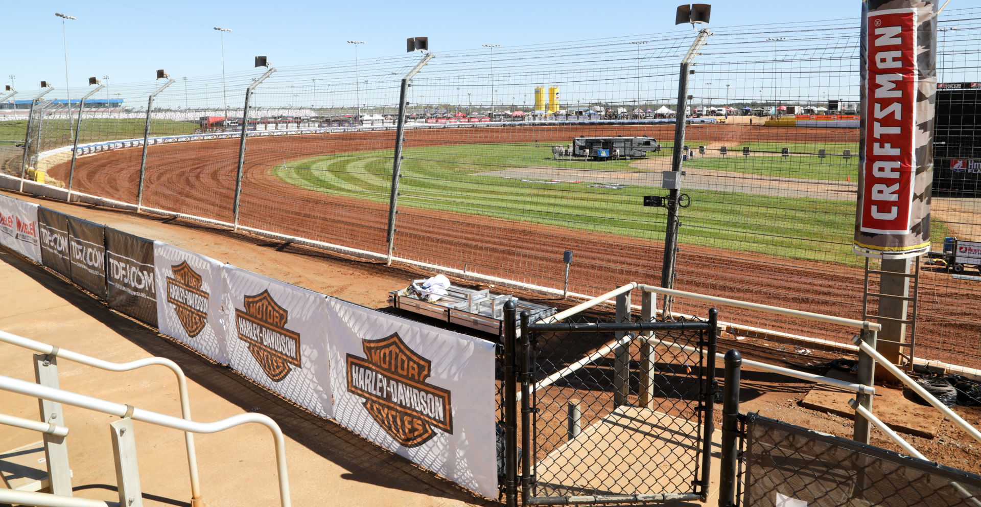 The dirt track at Charlotte Motor Speedway, in Concord, North Carolina. Photo courtesy AFT.