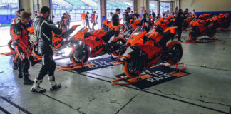 Some 25 owners of the new KTM RC 8C track-only bike received their motorcycles during a special event at Jerez, in Spain. Photo by @francescmonterophoto, courtesy KTM.