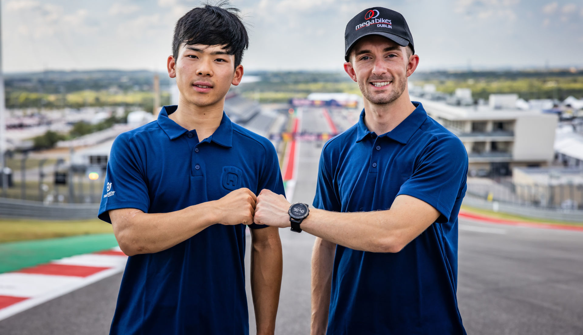 Ayumu Sasaki (left) and John McPhee (right). Photo courtesy Husqvarna Motorcycles.