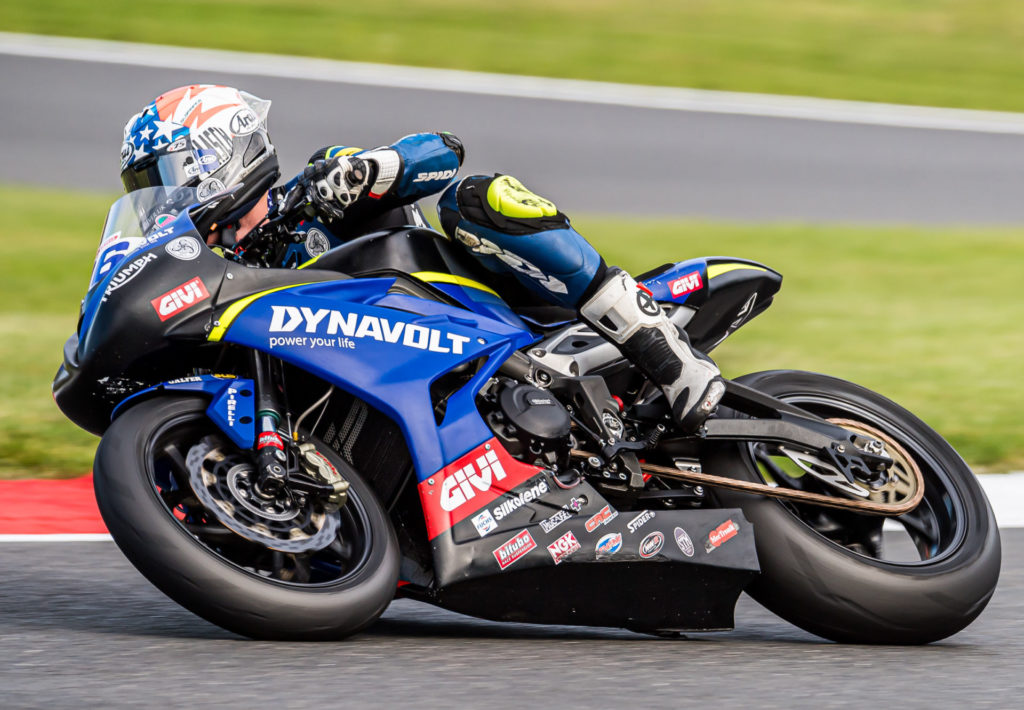 Brandon Paasch (96) in action at Brands Hatch. Photo by Barry Clay.