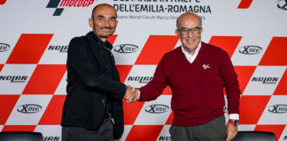 Ducati CEO Claudio Domenicali (left) and Dorna Sports CEO Carmelo Ezpeleta (right). Photo courtesy Dorna.