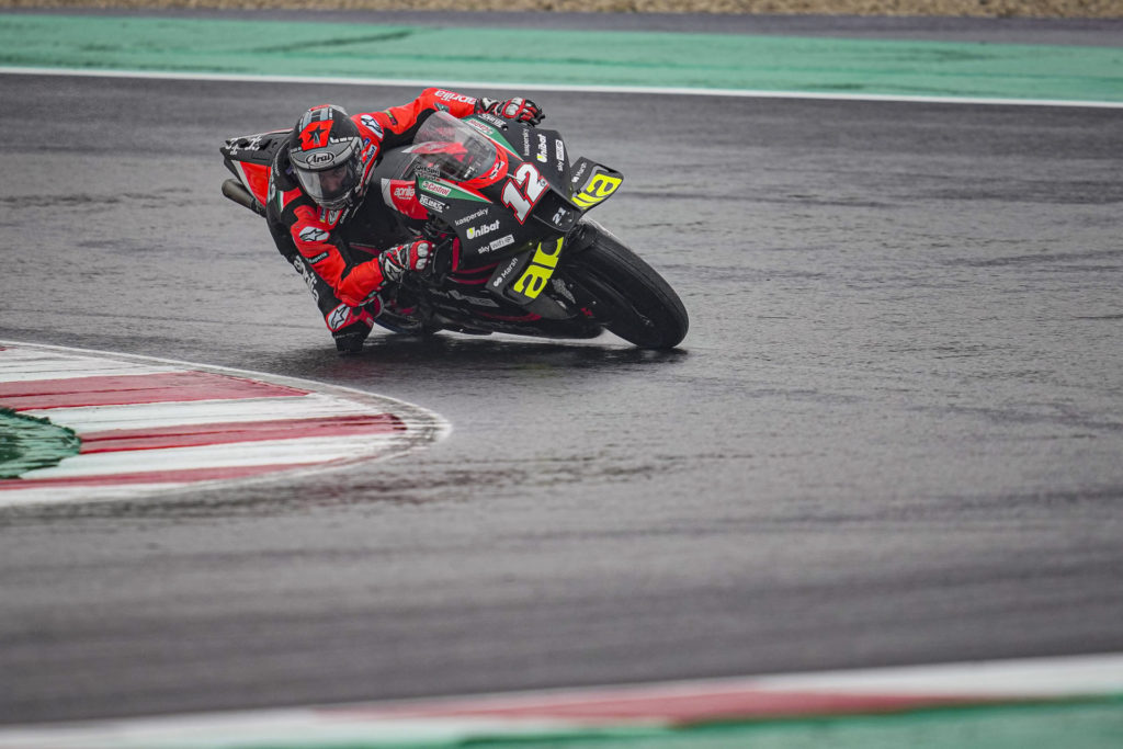 Maverick Vinales (12). Photo courtesy Aprilia.