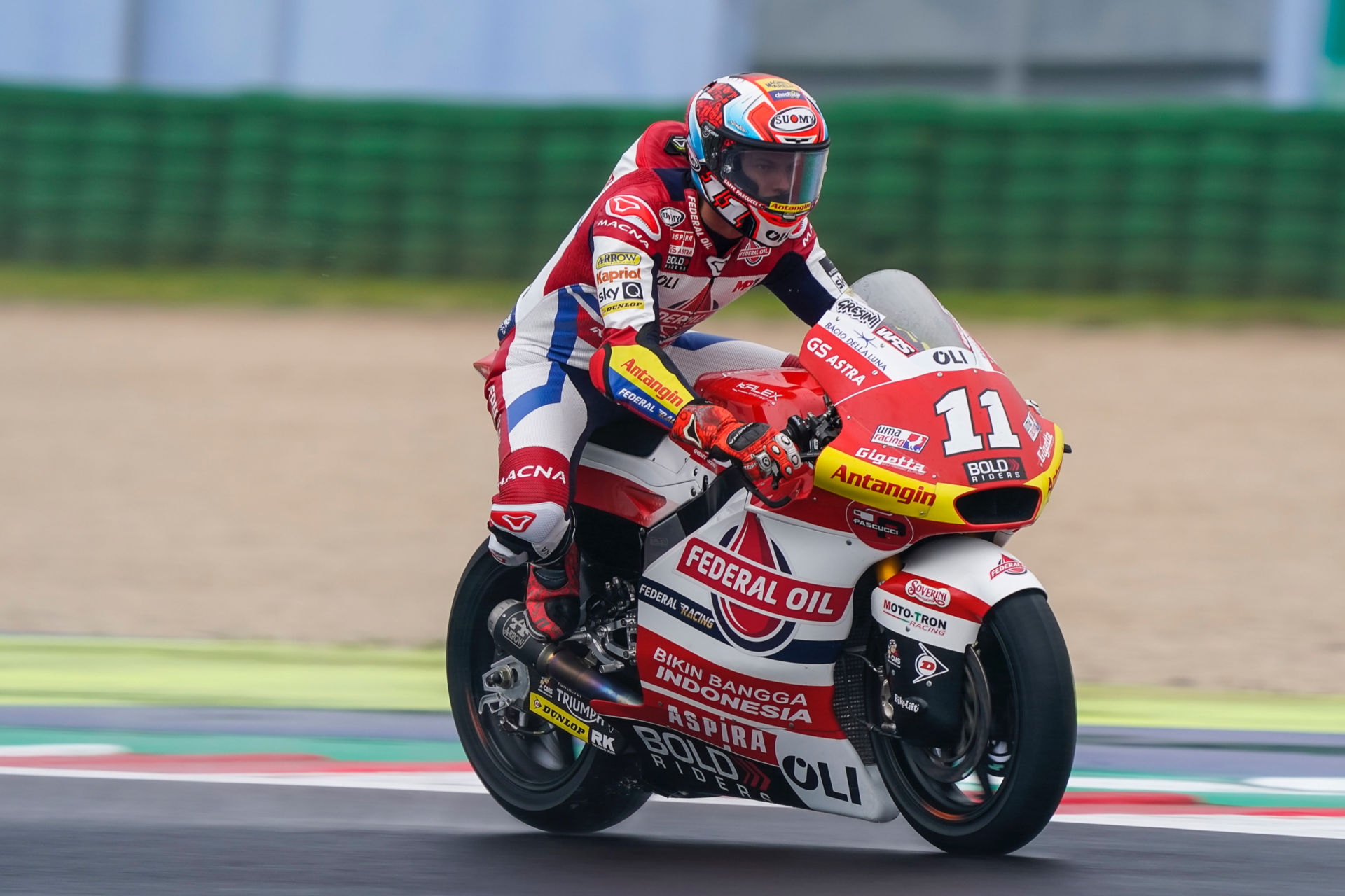 Nicolo Bulega (11). Photo courtesy Federal Oil Gresini Racing.