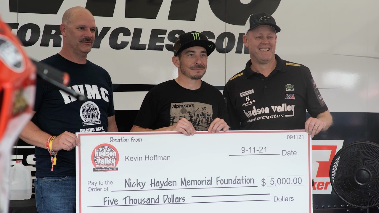 Kevin Hoffman (left), Roger Hayden (center), and Richie Alexander, Jr. (right). Photo courtesy Hudson Valley Motorcycles.