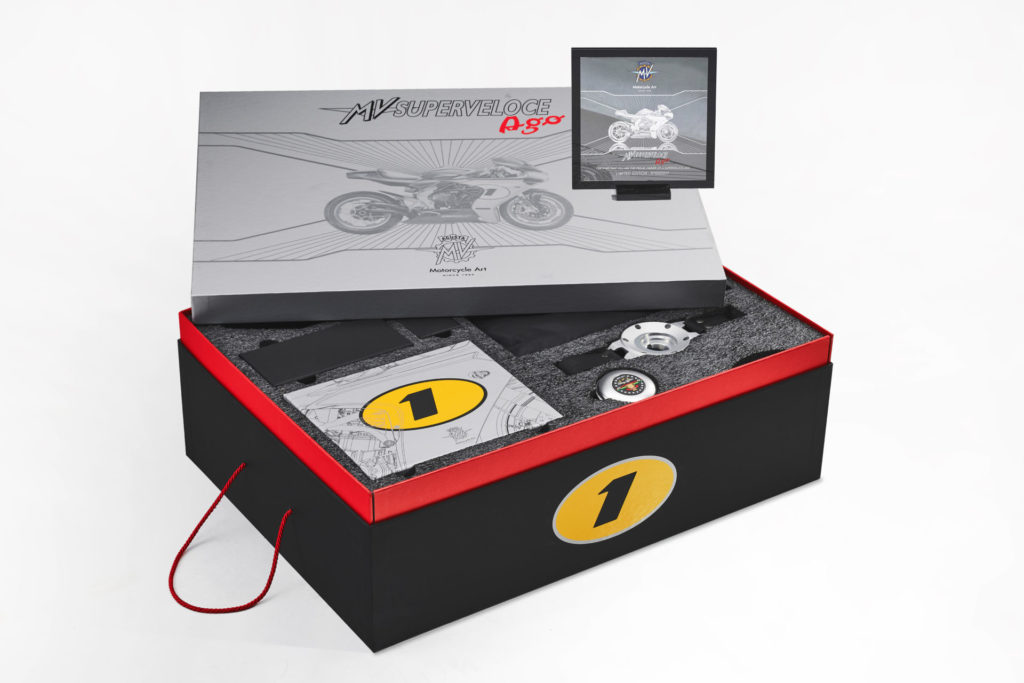 Each 2022 MV Agusta Superveloce Ago comes with a Racing Kit. Photo courtesy MV Agusta.
