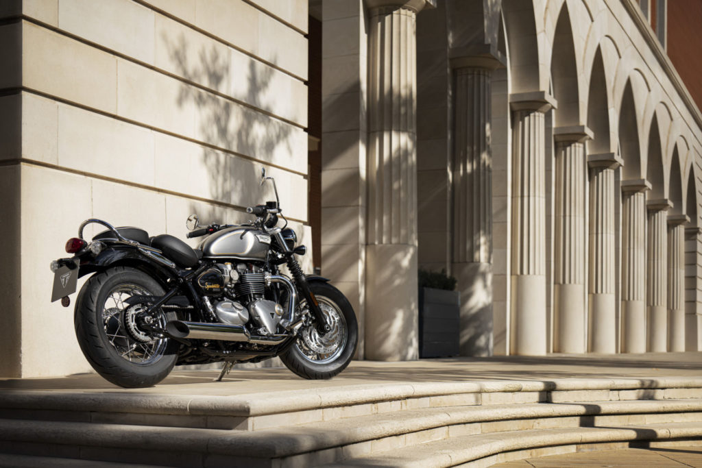 A Triumph Bonneville Streetmaster Gold Line Edition. Photo courtesy Triumph.