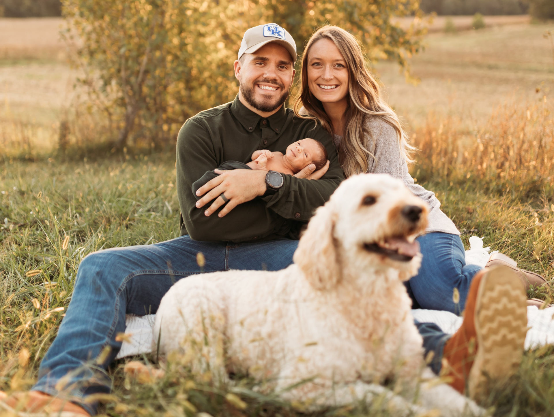 Hayden Gillim, his wife Summer, and their son Stone. Photo courtesy Gillim family.