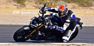 Racing Editor Chris Ulrich hustled a Ducati Streetfighter V4 around Chuckwalla Valley Raceway earlier in the year, commenting specifically on how strong the bike felt in fifth gear. Prescient. Photo by Michael Gougis.