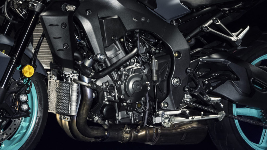 A quickshifter is now standard on the 2022 Yamaha MT-10. Photo courtesy Yamaha Motor Europe.