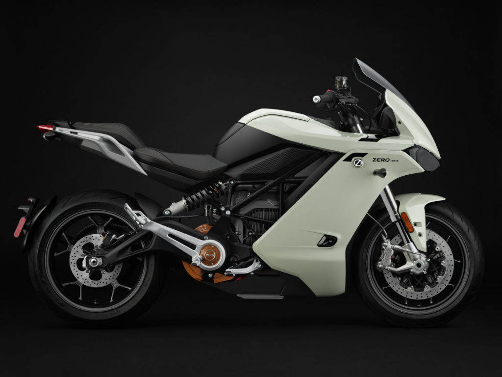 A 2022-model Zero SR/S electric motorcycle. Photo courtesy Zero Motorcycles.