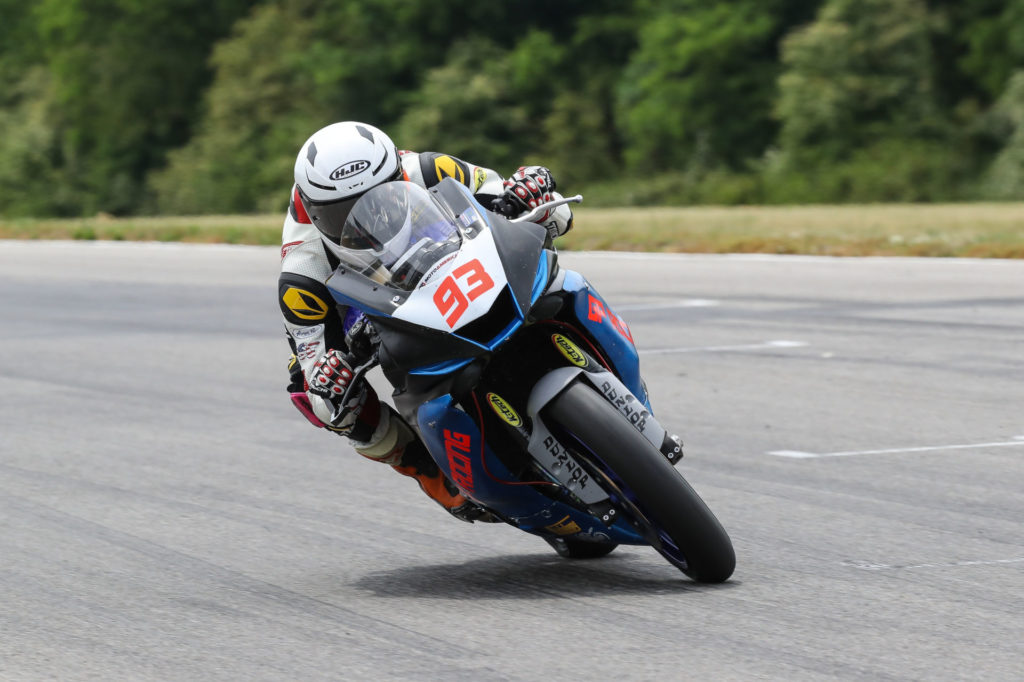 Gabriel Da Silva (93) in action at VIRginia International Raceway. Photo by Brian J. Nelson.