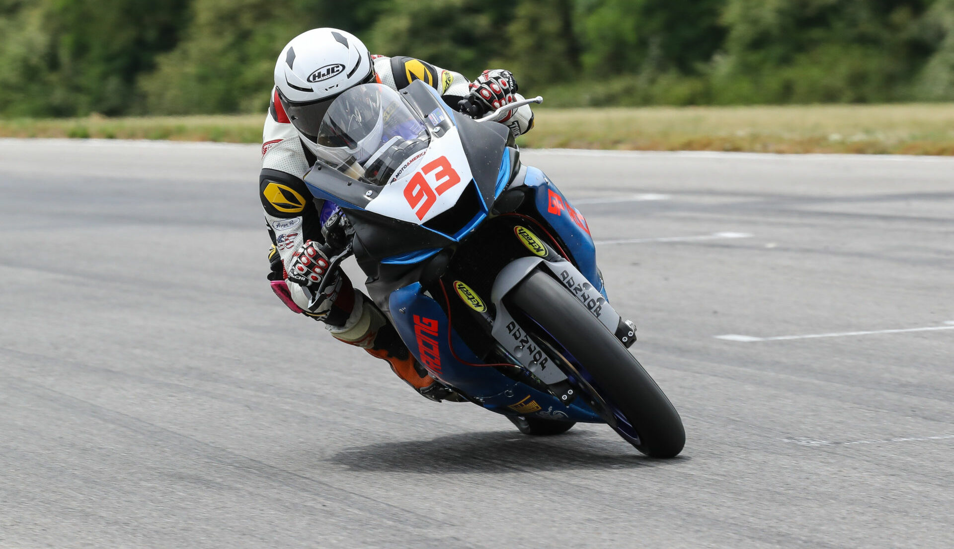 Gabriel Da Silva (93) in action at VIRginia International Raceway. Photo by Brian J. Nelson.