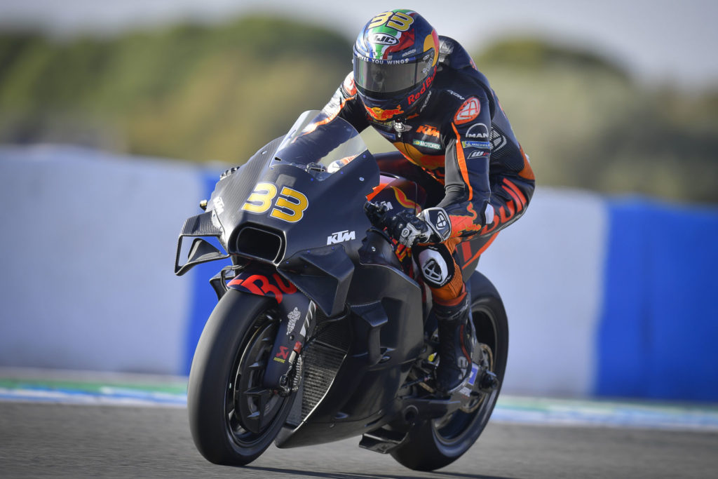 Brad Binder (33). Photo courtesy Dorna.