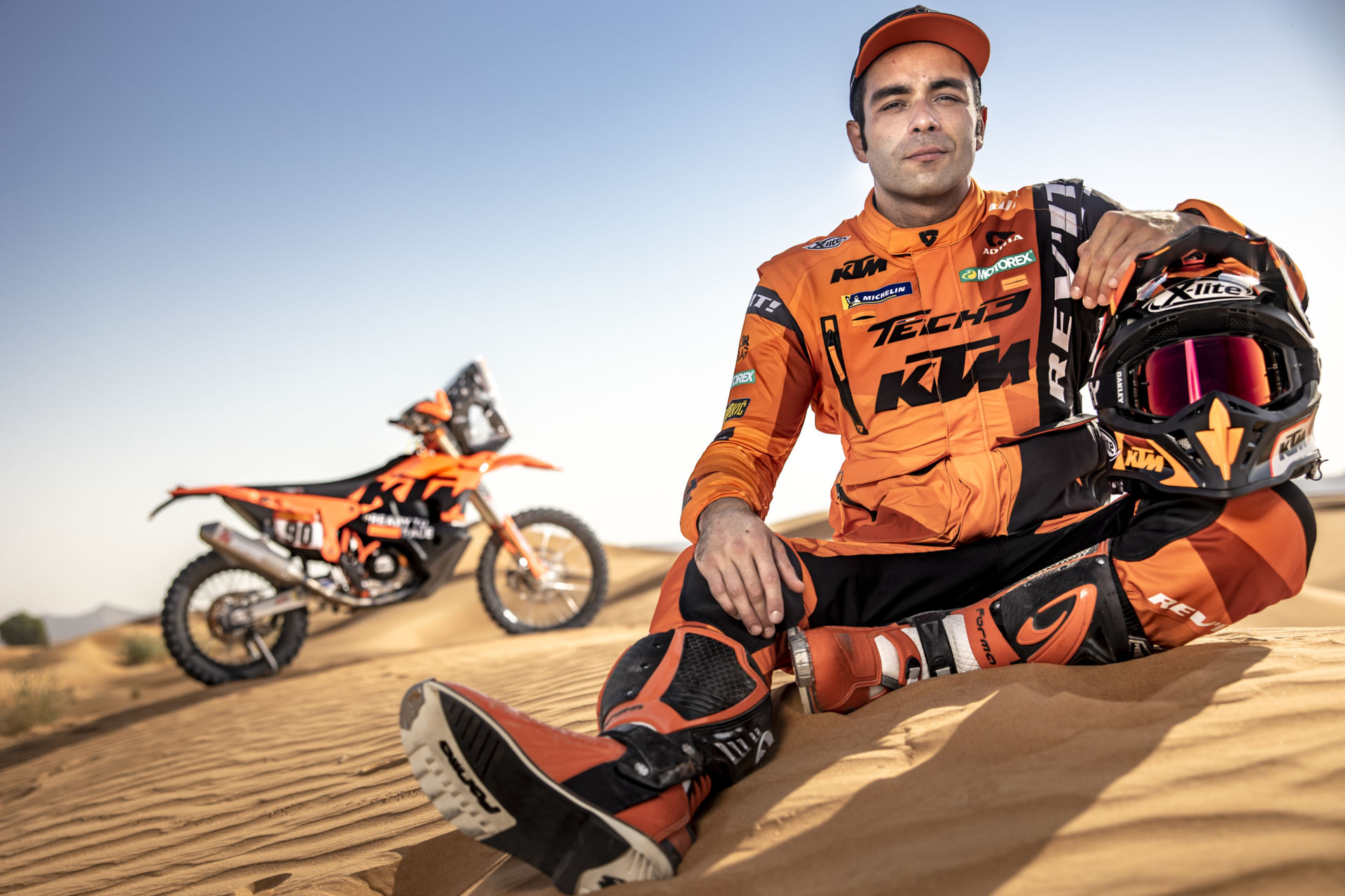 MotoGP star Danilo Petrucci will race in the Dakar Rally in January. Photo courtesy KTM Factory Racing.