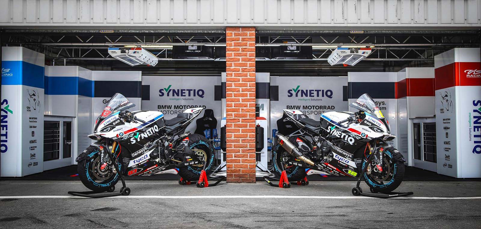 SYNETIQ is returning as TAS Racing's headline sponsor for the 2022 British Superbike Championship. Photo courtesy TAS Racing.