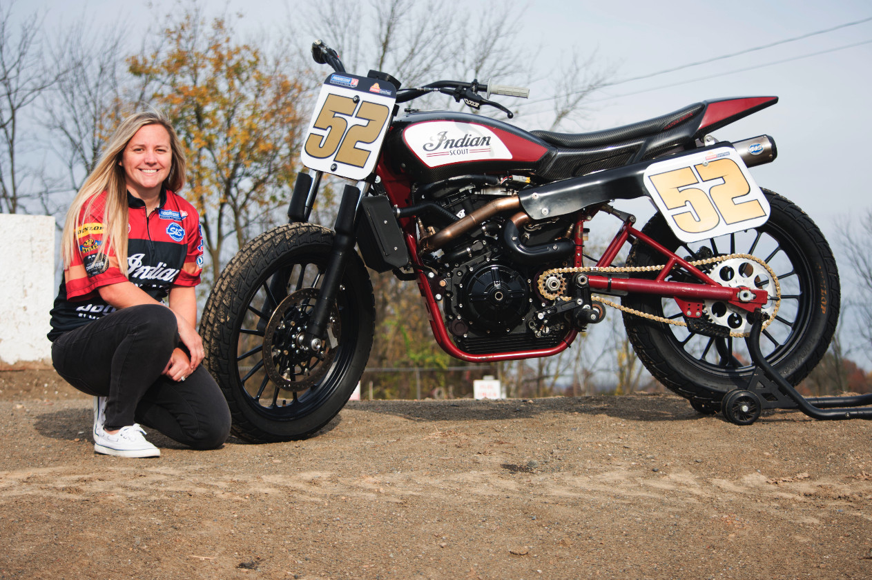 Shayna Texter-Bauman. Photo courtesy Indian Motorcycle.