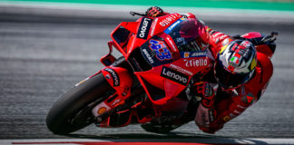 Jack Miller (43). Photo courtesy Ducati.