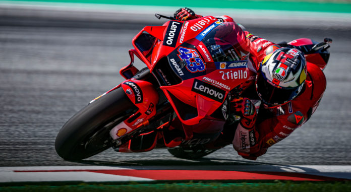 Jack Miller (43). Photo courtesy Ducati.