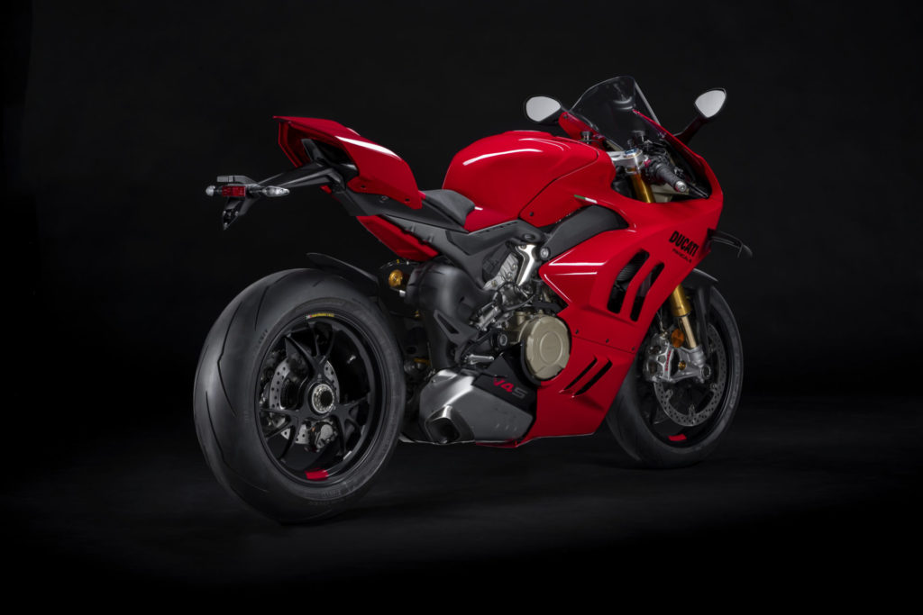 A 2022-model Ducati Panigale V4. Photo courtesy Ducati.